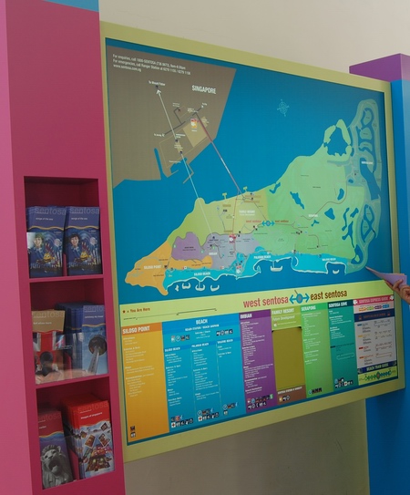 Map of Sentosa Island